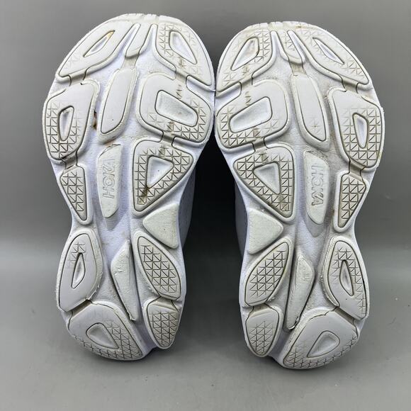 Hoka One One Bondi 8 Running Shoes Women Size 9 White Mesh Comfort Low Sneakers - Picture 7 of 10